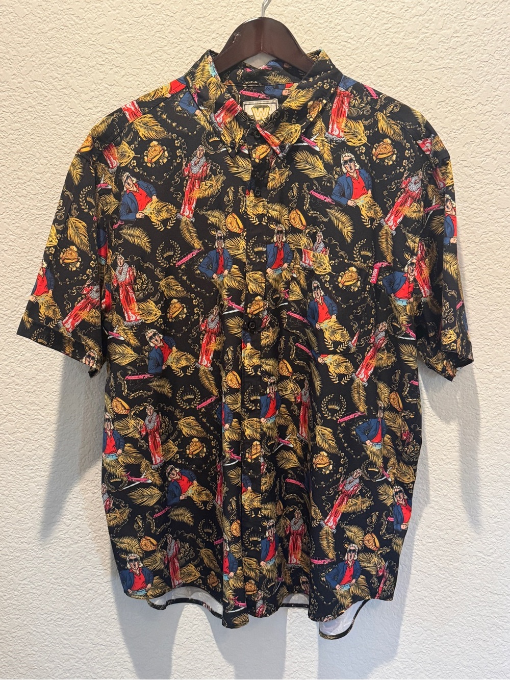 RSVLTS WWE Legends Ric Flair Nature
Boy Button Up Short Sleeve, XXL